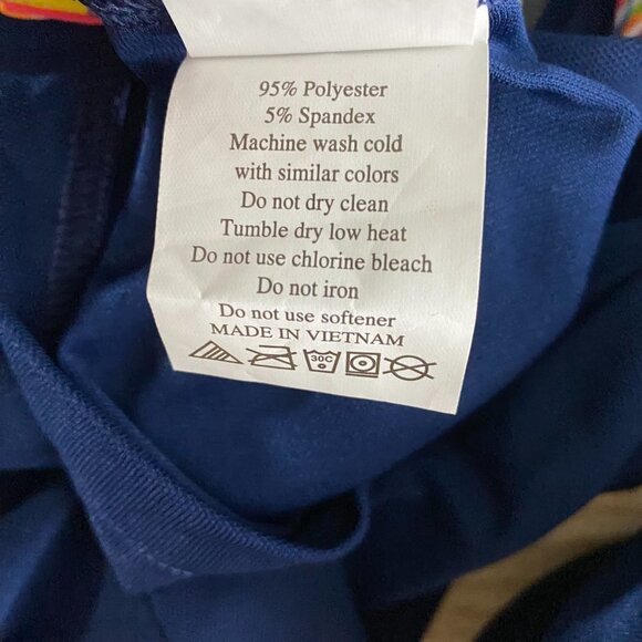 Finn Ryan Polo Shirt 3/4 Sleeve Blue Golf‎ Polyester Spandex Women's Medium - Picture 11 of 11